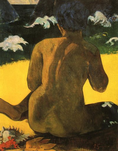 Woman on the Shore by Paul Gauguin